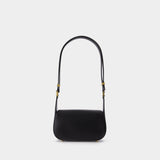 Sac Vlogo Chain Small en Cuir Noir