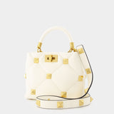 Sac Roman en Cuir Blanc