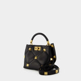 Sac À Main Roman Stud Small - Valentino Garavani - Cuir - Noir