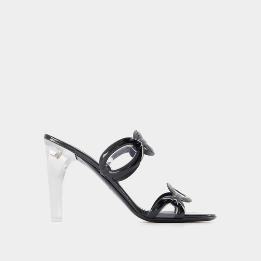 Sandales Chain 1967 T.100 - Valentino Garavani - Laiton - Noir