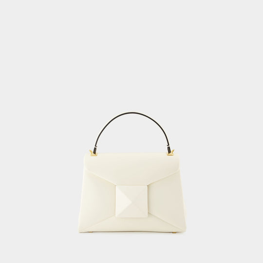 Sac À Main One Stud Small - Valentino Garavani - Cuir - Ivoire