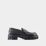 Mocassins - Versace - Cuir - Noir