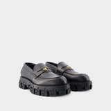Mocassins - Versace - Cuir - Noir
