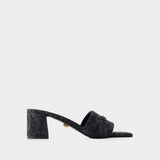 Mules Medusa 95-Day - Versace - Toile - Noir
