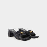 Mules Medusa 95-Day - Versace - Toile - Noir