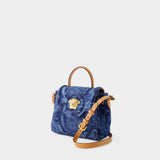 Sac À Main La Medusa - Versace - Coton - Bleu