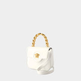 Sac À Main Mini La Medusa - Versace - Cuir - Blanc