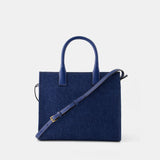 Tote Bag Small La Medusa - Versace - Coton - Bleu Marine