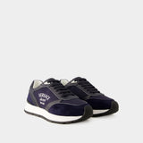 Sneakers New Runner - Versace - Cuir - Bleu