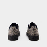 Sneakers Bassa - Dolce & Gabbana - Jacquard - Marron/Bleu