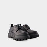 Derbies à Plateforme - Dolce&Gabbana - Cuir - Noir