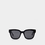 Lunettes de Soleil en Acétate Noir/Gris