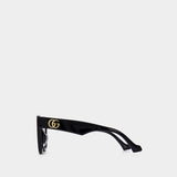Lunettes de Soleil en Acétate Noir/Gris