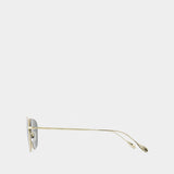 Lunettes De Soleil - Gucci - Métal - Doré/Gris
