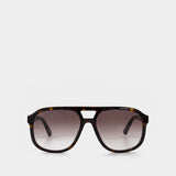Lunettes De Soleil - Gucci - Acétate - Havana/Marron