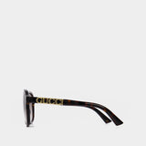 Lunettes De Soleil - Gucci - Acétate - Havana/Marron