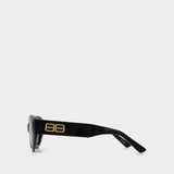 Lunettes De Soleil - Balenciaga - Acétate - Noir/Gris