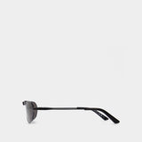 Lunettes De Soleil - Balenciaga - Métal - Gris