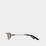 Lunettes De Soleil - Balenciaga - Métal - Doré/Marron