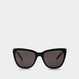 Lunettes De Soleil - Saint Laurent - Acétate - Noir