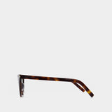Lunettes De Soleil - Saint Laurent - Acétate - Havana/Vert