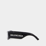 Lunettes De Soleil - Balenciaga  - Acétate - Noir