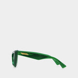 Lunettes De Soleil - Bottega Veneta - Acétate - Vert