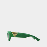 Lunettes De Soleil - Bottega Veneta - Acétate - Vert