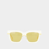 Lunettes De Soleil - Bottega Veneta - Acétate - Doré/Jaune