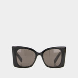 Lunettes De Soleil - Saint Laurent - Acétate - Noir
