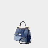 Sac À Main Sicily - Dolce&Gabbana - Coton - Bleu Denim