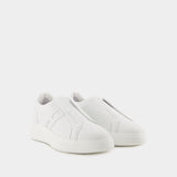 Sneakers H580 Slip On - Hogan - Cuir - Noir/Blanc