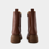 Bottes Gomma Tronchetto - Tod's - Cuir - Marron
