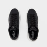 Sneakers H-Stripes Allacciato - Hogan - Cuir - Noir
