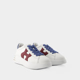 Sneakers Rebel Allacciato - Hogan - Cuir - Blanc