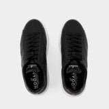 Sneakers H-Stripes Allacciato - Hogan - Cuir - Noir