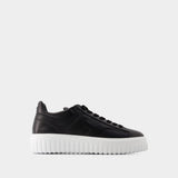 Sneakers H-Stripes Allacciato - Hogan - Cuir - Noir