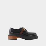 Mocassins Gomma Allacciata Cinturino - Tod's - Cuir - Noir