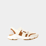 Sneakers Sport Run - Tod's - Toile - Beige