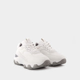 Baskets Hyperactive Allacciato en Cuir Blanc