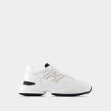 Baskets Interaction Allacciato H Laser en Toile Blanche