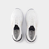 Baskets Interaction Allacciato H Laser en Toile Blanche