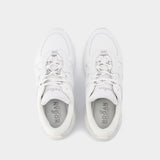 Baskets H597 Allacciato H en Cuir Blanc