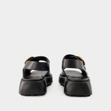Sandales Gomma Doppia - Tod's - Cuir - Noir