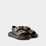 Sandales Gomma Doppia - Tod's - Cuir - Noir