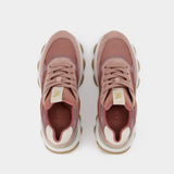 Baskets Hyperactive Allacciato en Cuir Rose