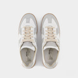 Baskets Replica Low Top en Cuir Blanc
