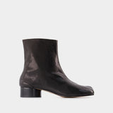 Boots Tabi H30 en Cuir de Veau Vintage Noir