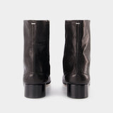 Boots Tabi H30 en Cuir de Veau Vintage Noir