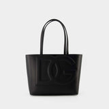 Sac À Main Dg Logo Small - Dolce & Gabbana - Cuir - Noir